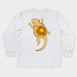 Pancake beardie Kids Long Sleeve T-Shirt